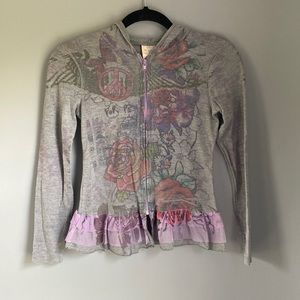 Lightweight youth zip-up sweater